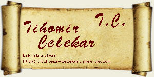Tihomir Čelekar vizit kartica